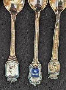 lot 213 image: Norwegian Sterling Silver Souvenir Spoons