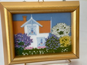 lot 110 image: Two Vintage Porsgrund Tiles by Anne Marie Odegaard