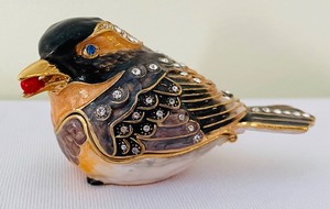 lot 155 image: Collection of Three Bedazzled Trinket Boxes