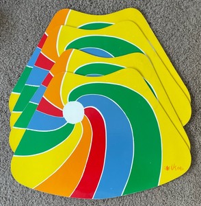 lot 160 image: Vibrant Vintage Placemats