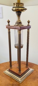 lot 170 image: Vintage 4 Pillar Table Lamp