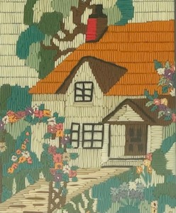 lot 173 image: Vintage Framed Needlework