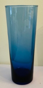 lot 251 image: Set of 6 Tall Cobalt Blue Tumblers