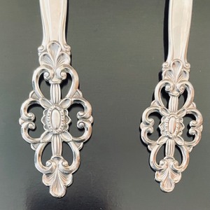 lot 265 image: Two Norwegian Serving Pieces with Elaborate Handles