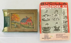 lot 263 image: Nice Needlepoint and Yarn Grouping