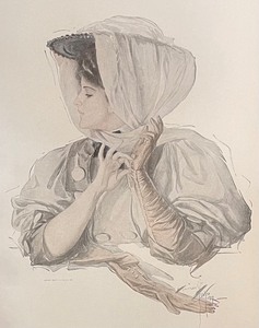 lot 287 image: Vintage Framed Print Ready for a Spin made after H. Fisher 1908