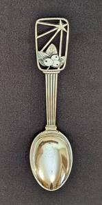 lot 306 image: Anton Michelsen Sterling Silver 1938 Christmas Spoon