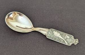 lot 290 image: Norge Norway 830S Sterling Silver Spoon