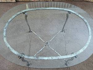 lot 62A image: Glass Topped Coffee Table