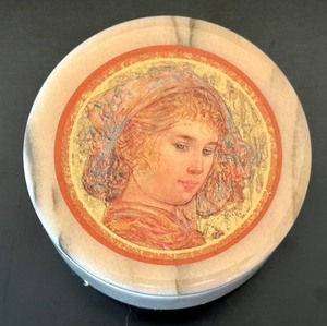 lot 342 image: Vintage Edna Hubel Style Marble Trinket Box