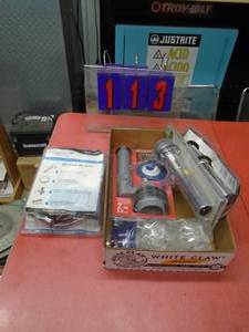 Flat of plumbing fittings. As shown.