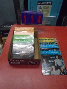 Qty of 8 vintage Star Trek audio records. As shown.