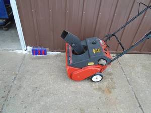 MTD Snow thrower. Used condition. Tested & works. As shown.
