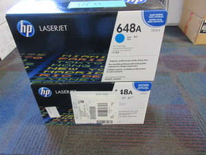 lot 111 image: HP LASER JET 648A PRINT CARTRIDGE