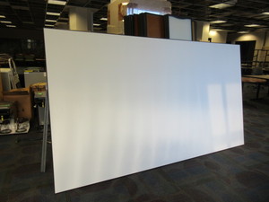 lot 186 image: BLACK FRAME WALL MOUNT PROJECTION SCREEN