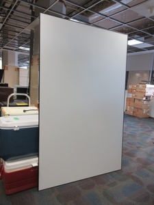 lot 187 image: BLACK FRAME WALL MOUNT PROJECTOR SCREEN