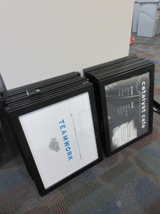 lot 194 image: BLACK PICTURE FRAMES