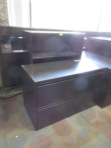 lot 254 image: BORROUGHS BOOKCASE AND HERMAN MILLER LATERAL FILE