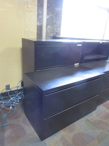 lot 255 image: HERMAN MILLER MERIDIAN LATERAL FILES