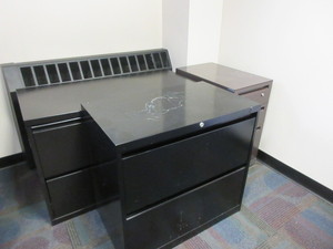 lot 257 image: DAMAGED FILE CABINETS