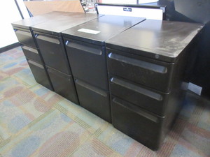 lot 258 image: HERMAN MILLER PEDESTAL FILE UNITS