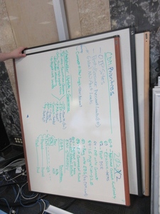 lot 284 image: LARGE, DECORATIVE FRAME WHITE BOARDS BY QUARTET