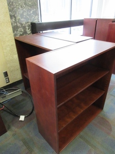 lot 219 image: KIMBALL CHERRY BOOKCASES