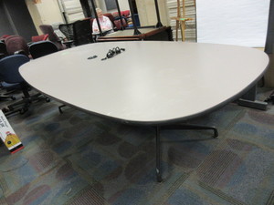 lot 300 image: HERMAN MILLER CONFERENCE TABLE WITH TECHNOLOGY PORT