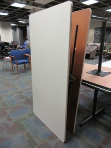 lot 315 image: VERSTEEL INTERLOCKING FOLDING TABLES WITH BUILT IN CORD MANAGEMENT