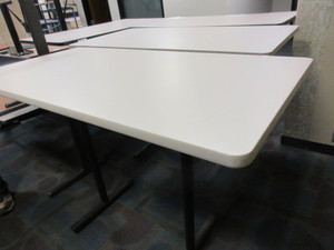 lot 323 image: JOHNSON INDUSTRIES STANDING WORK TABLES