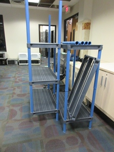 lot 365 image: RAYBURN PLASTIC SHELVING UNITS