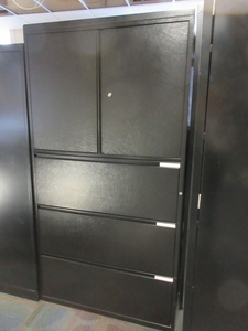 lot 264 image: HERMAN MILLER MERIDIAN  2 PC FILESTORAGE CABINET