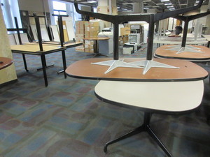 lot 332 image: HERMAN MILLER OVAL CONFERENCE TABLES