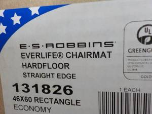lot 3 image: Everlife Chairmat Straight Edge 48 ...