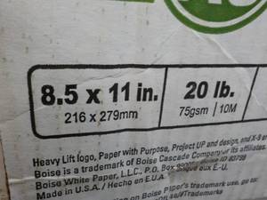 lot 4 image: 5000 Sheets Boise White 8 12 x 11...