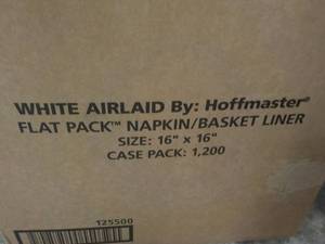 lot 57 image: 1200 Flat Pack NapkinBasket Liners...