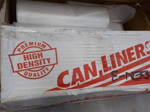 lot 67 image: Case of XL Clear Trash Bags...