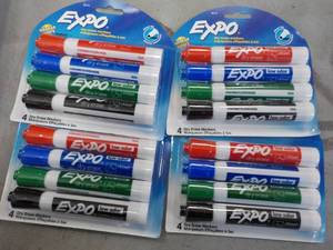 lot 74 image: 4 Expo Dry Erase Markers...