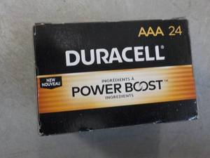 lot 76 image: 24 AAA Duracell Power Boost Batteri...
