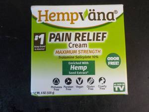 lot 94 image: Hempvana 4 oz Pain Relief Cream...
