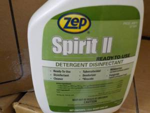 lot 128 image: 12 qts ZEP Spirit II Detergent Disi...