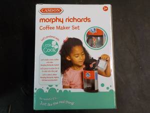 lot 157 image: Casdon Morphy Ricards Toy Coffee Ma...