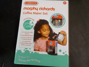lot 159 image: Casdon Morphy Ricards Toy Coffee Ma...