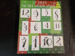 lot 168 image: 12 Socks for Ugly Sweater Weather...