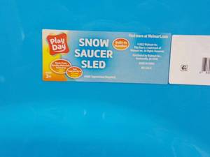 lot 235 image: 5 Blue or Red Snow Saucer Sleds...