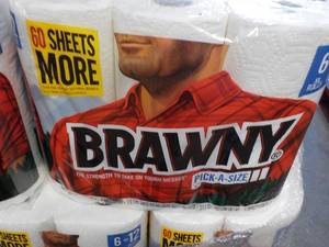 lot 258 image: 6 Pack Brawy Paper Towels...