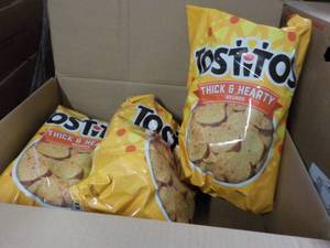 lot 326 image: 3 - 32 oz Bags Tostitos Rounds bes...