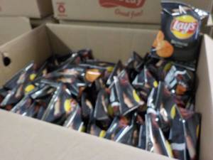 lot 330 image: Case of Lays Barbecue Chips best d...