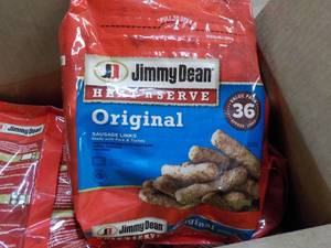 lot 404 image: Case of 8 Jimmy Dean frozen bags Or...