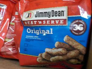 lot 405 image: Case of 8 Jimmy Dean frozen bags Or...